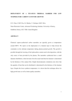 Deployment of titanium thermal barrier for low-temperature carbon nanotube growth