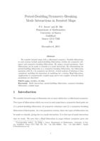Period-doubling/symmetry-breaking mode interactions in iterated maps