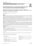 Machine learning classifiers can predict Gleason pattern 4 prostate cancer with greater accuracy than experienced radiologists
