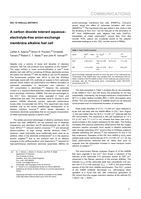 A carbon dioxide tolerant aqueous-electrolyte-free anion-exchange membrane alkaline fuel cell.
