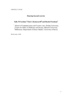 Dancing beyond exercise: young people's experiences in dance classes