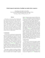 Global temporal registration of multiple non-rigid surface sequences