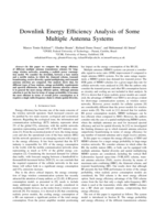 Downlink Energy Efficiency Analysis of Some Multiple Antenna Systems
