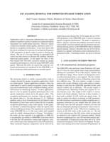 LSF aliasing removal for improved speaker verification