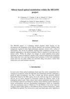 Silicon based optical modulation within the HELIOS project