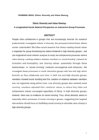 Ethnic diversity and value sharing: A longitudinal social network perspective on interactive group processes
