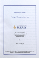 An exploration of the effective use and viability of teaching restaurants in higher education