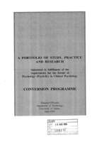 A Portfolio of Study, Practice and Research: Conversion Programme.