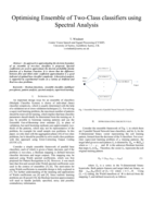 Optimising Ensemble of Two-Class classifiers using Spectral Analysis
