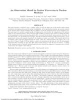 An Observation Model for Motion Correction in Nuclear Medicine