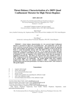 Thrust Balance Characterization of a 200W Quad Confinement Thruster for High Thrust Regimes