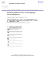 Rethinking decent work: the value of dignity in tourism employment
