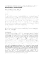 Internal Motion Prediction Using Kernel Density Estimation and General Canonical Correlation Model