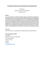 An Old Model of Social Class? Job Characteristics and the NS-SEC Schema