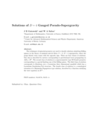 Solutions of <i>D</i> = 4 Gauged Pseudo-Supergravity