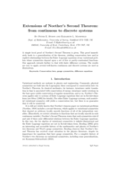 Extensions of Noether's Second Theorem: from continuous to discrete systems