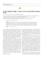On the stability of high-K isomers in the second well of actinide nuclei