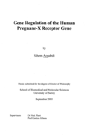 Gene Regulation of The Human Pregnane-X Receptor Gene.