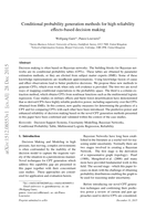 Conditional probability generation methods for high reliability effects-based decision making