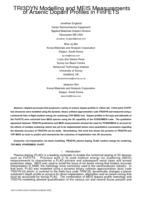 TRI3DYN Modelling and MEIS Measurements of Arsenic Dopant Profiles in FinFETS