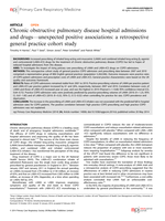 Chronic obstructive pulmonary disease hospital admissions and drugs—unexpected positive associations: a retrospective general practice cohort study