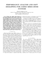 Performance Analysis and Soft Demapping for Coded MIMO-OFDM Systems