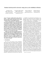 Machine-checked proofs for electronic voting: privacy and verifiability for Belenios