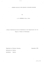 Studies related to the hexamine nitrolysis reaction.