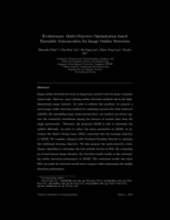 Evolutionary Multi-Objective Optimization based Ensemble Autoencoders for Image Outlier Detection