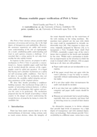 Human Readable Paper Verification of Pret a Voter