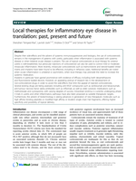 Local therapies for inflammatory eye disease in translation: past, present and future