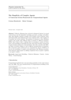 The Simplicity of Complex Agents Contextual Action Framework for Computational Agents