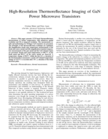 High-Resolution Thermoreflectance Imaging of GaN Power Microwave Transistors. Invited paper.