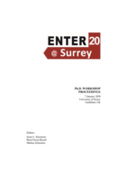 Proceedings of the ENTER2020 Ph.D. Workshop