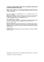 Tailoring Perovskite Adjacent Interfaces by Conjugated Polyelectrolyte for Stable and Efficient Solar Cells