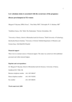 Low selenium status is associated with the occurrence of the pregnancy disease preeclampsia in women from the United Kingdom