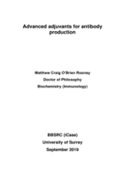 Advanced adjuvants for antibody production.