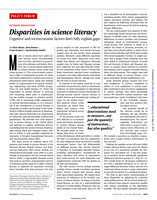 Disparities in science literacy