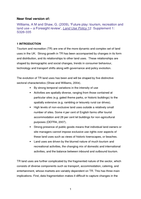 Future play: tourism, recreation and land use