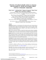 Detection of localized pulsatile motion in cutaneous microcirculation by speckle decorrelation optical coherence tomography angiography