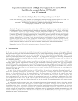 Capacity Enhancement of High Throughput Low Earth Orbit Satellites in a constellation (HTS-LEO) in a 5G network