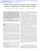 CMOS APS in pre-clinical science: next generation disruptive technology for multi-modality imaging