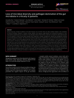 Loss of microbial diversity and pathogen domination of the gut microbiota in critically ill patients