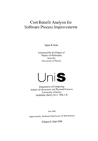 Cost Benefit Analysis for Software Process Improvements
