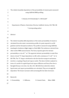 The relative humidity dependence of the permeability of cement paste measured using GARField NMR profiling