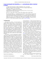 Long wavelength bulk GaInNAs p-i-n photodiodes lattice matched to GaAs