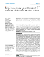 Cancer immunotherapy via combining oncolytic virotherapy with chemotherapy: recent advances