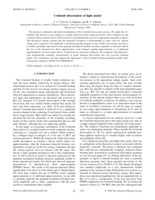 Coulomb dissociation of light nuclei