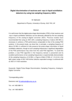Digital discrimination of neutrons and γ-rays in liquid scintillation detectors by using low sampling frequency ADCs