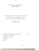 Some aspects of the chemistry of bivalent chromium.